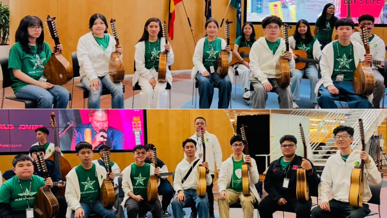 Young members of a rondalla group from the Philippines showcase the indigenous and tradition Filipino sound in their international performances.