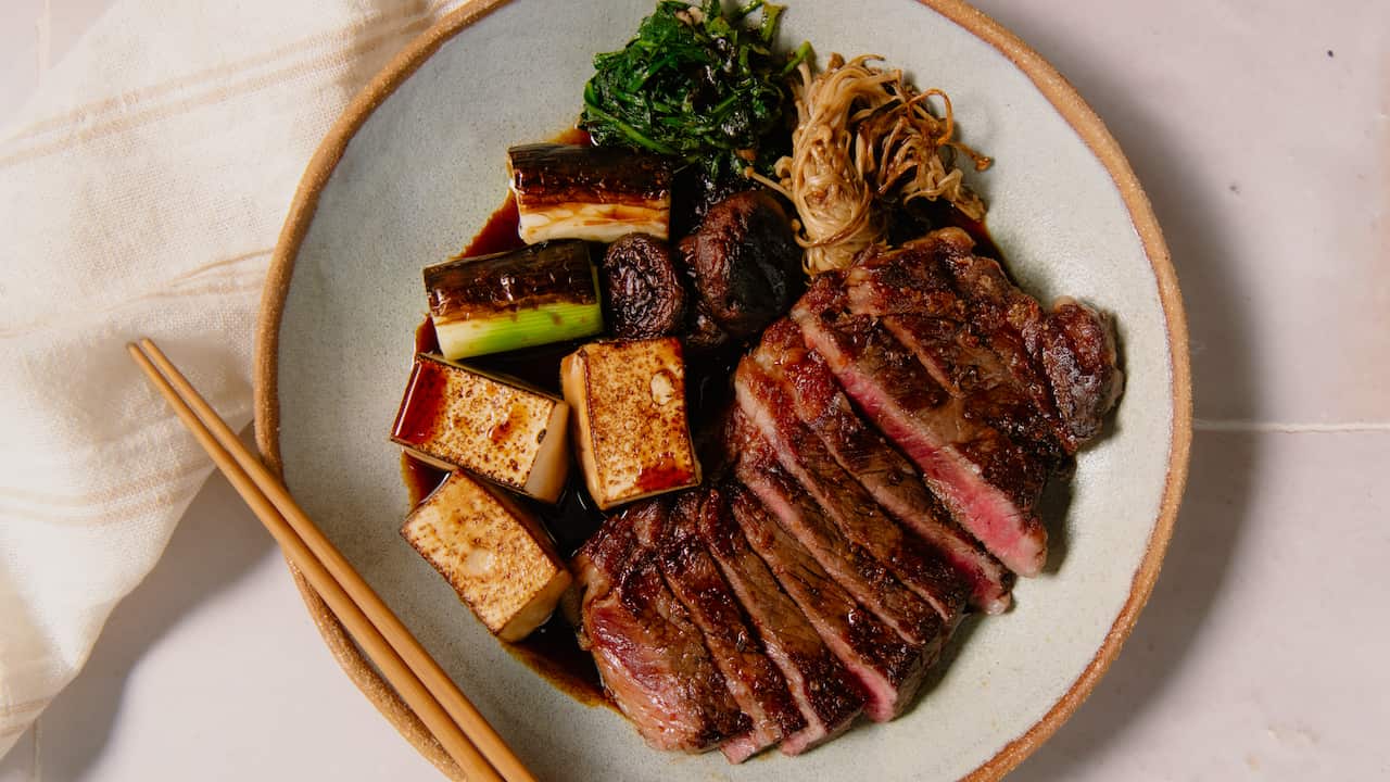 Sukiyaki steak