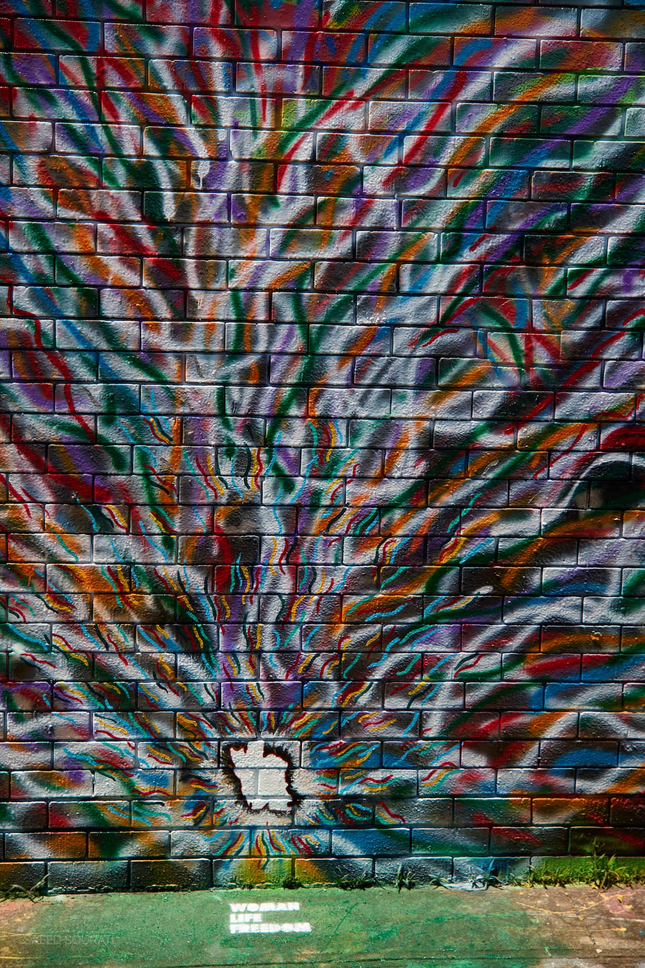 Graffiti in Newtown Sydney on current movement in Iran