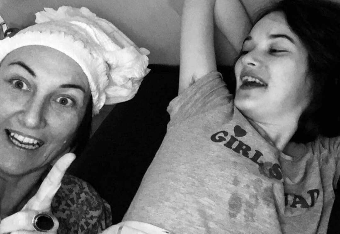 Kat pictured with her daughter, Kayla