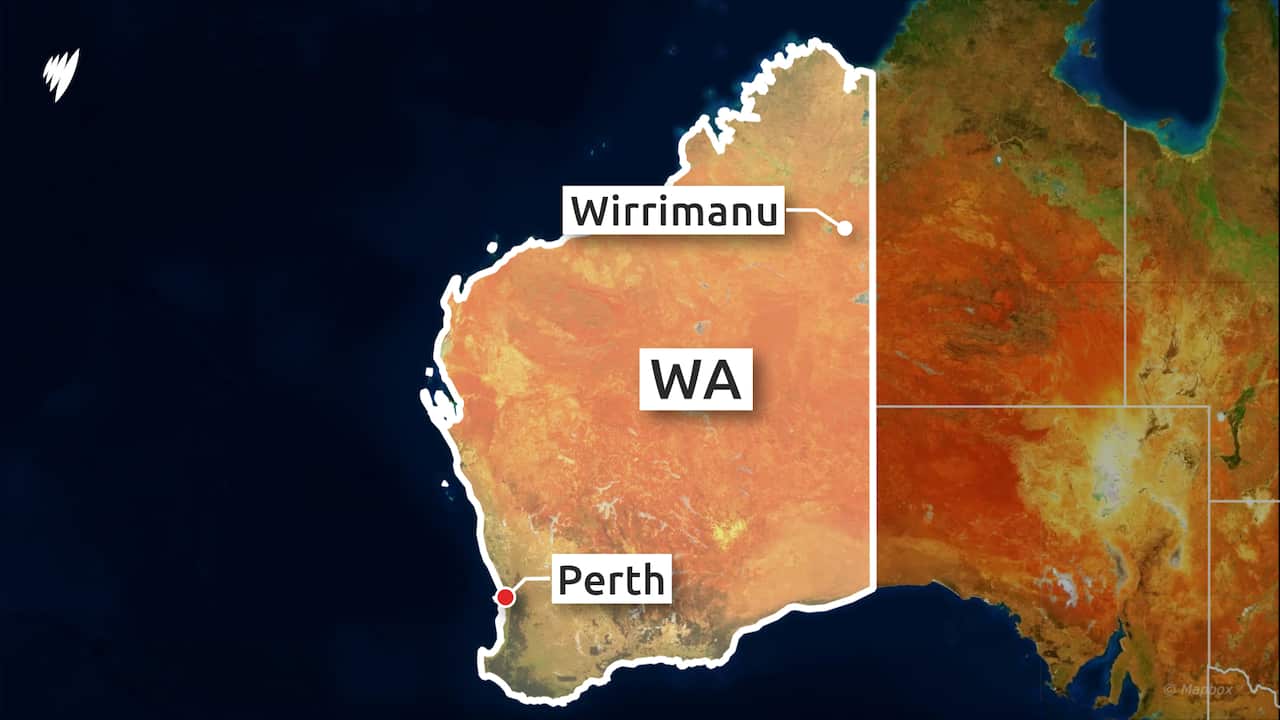 Map showing Wirrimanu in WA