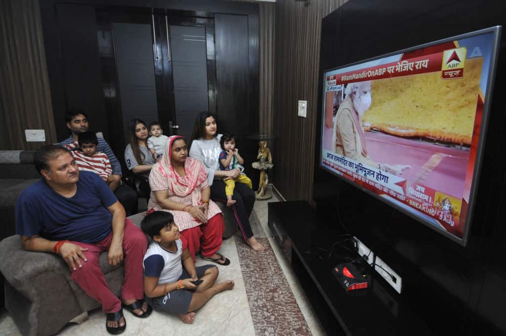 Hindus Community Celebrate Bhumi Pooja For Ram Mandir Temple In Ayodhya