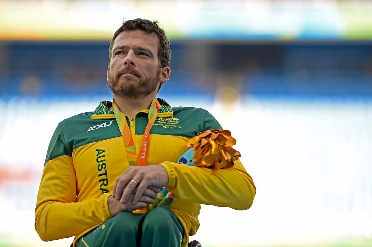 Paralympian gold medallist Australian Kurt Fearnley.