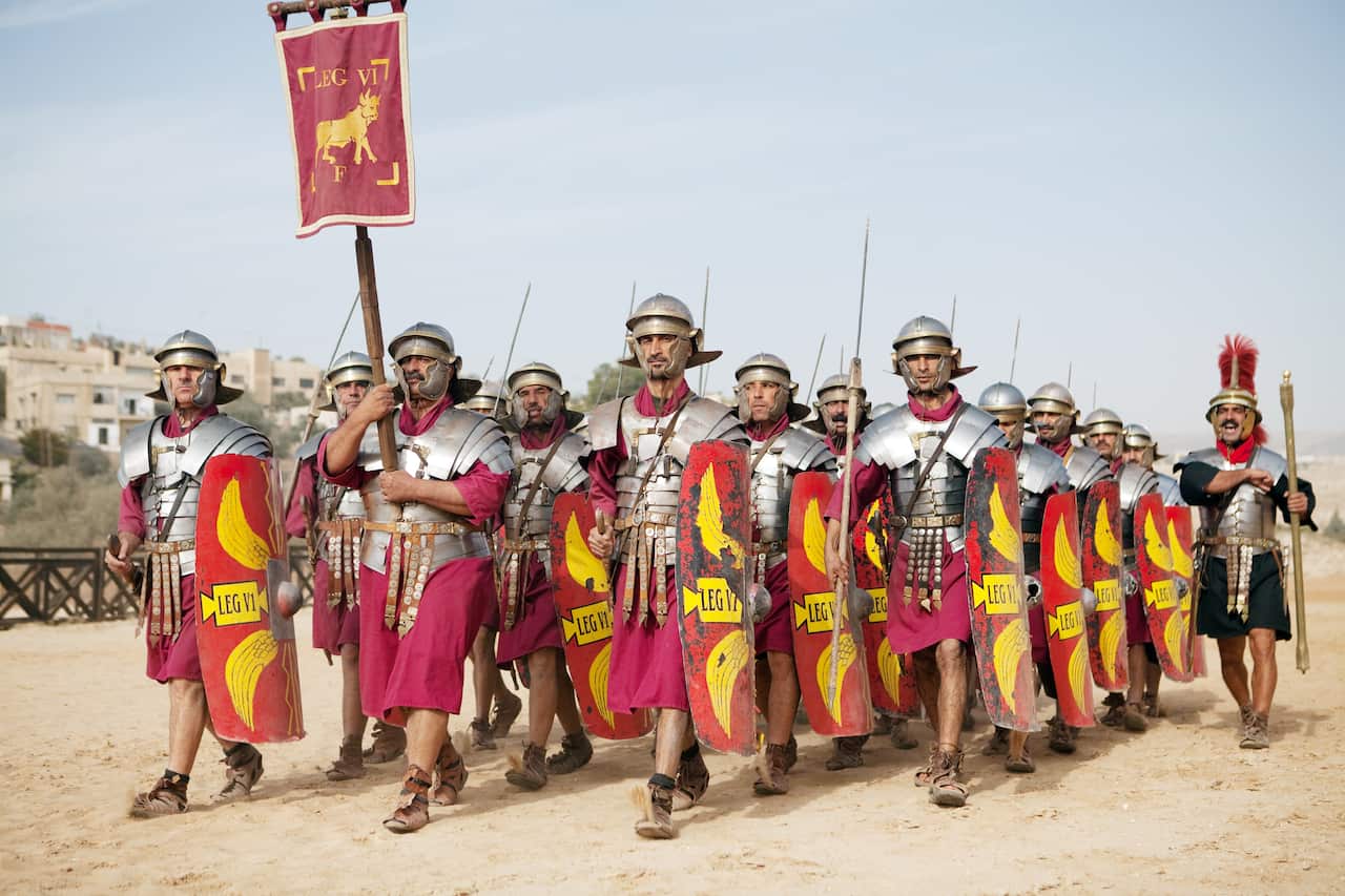 Legion marching - Jerash, Jordan