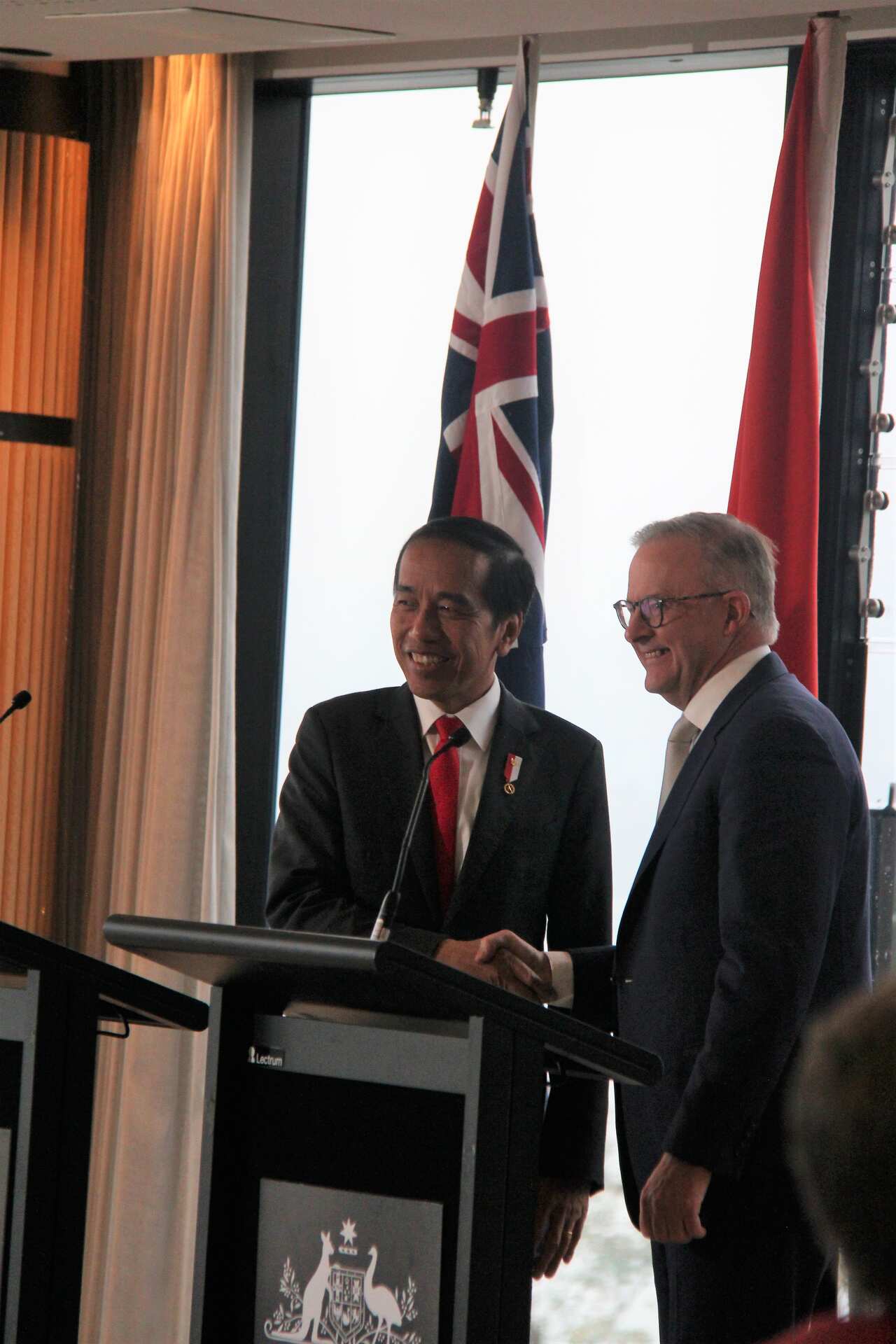 President Jokowi with Prime Minister Albanese