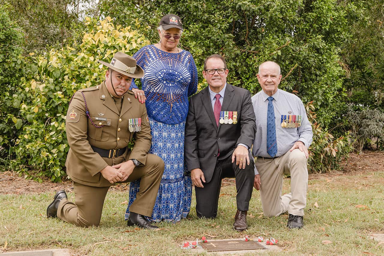 Commemoration of Unmarked Grave of WWII and Korean War Veteran Mr Lawrence Ah Lin