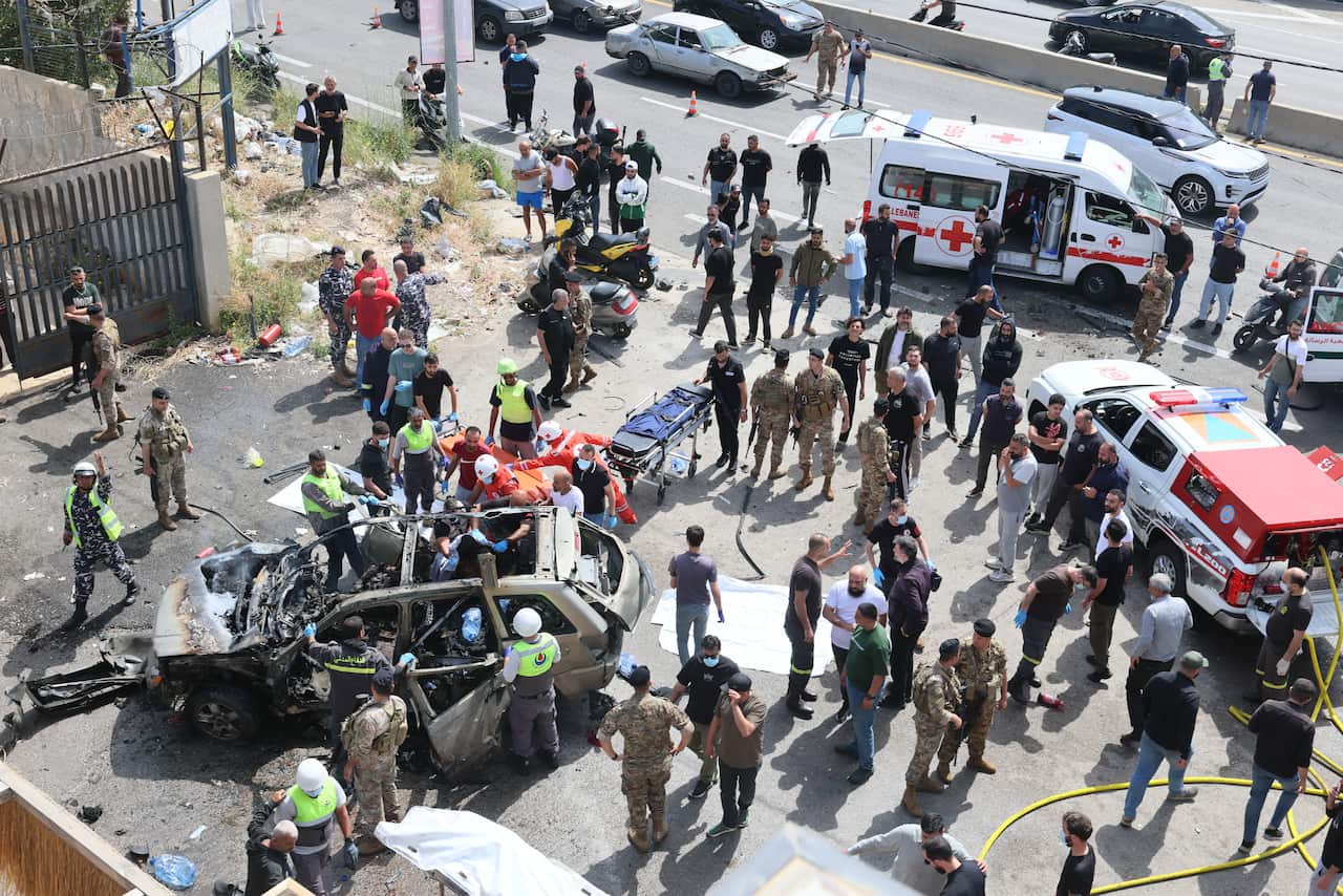 Israel strikes two vehicles on Jiyeh highway south of Beirut