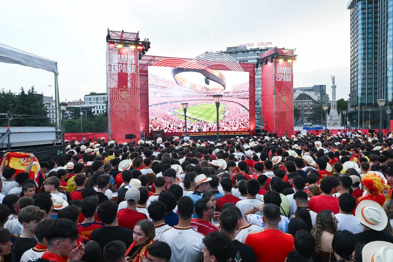 Fans During The Spain V Belgium Match At The 2026 World Cup
