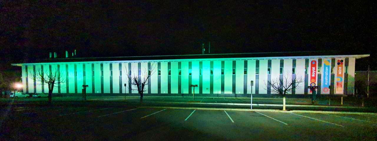 To mark Pakistan's 75th Independence Day, Canberra's Royal Australian mint turned green and white