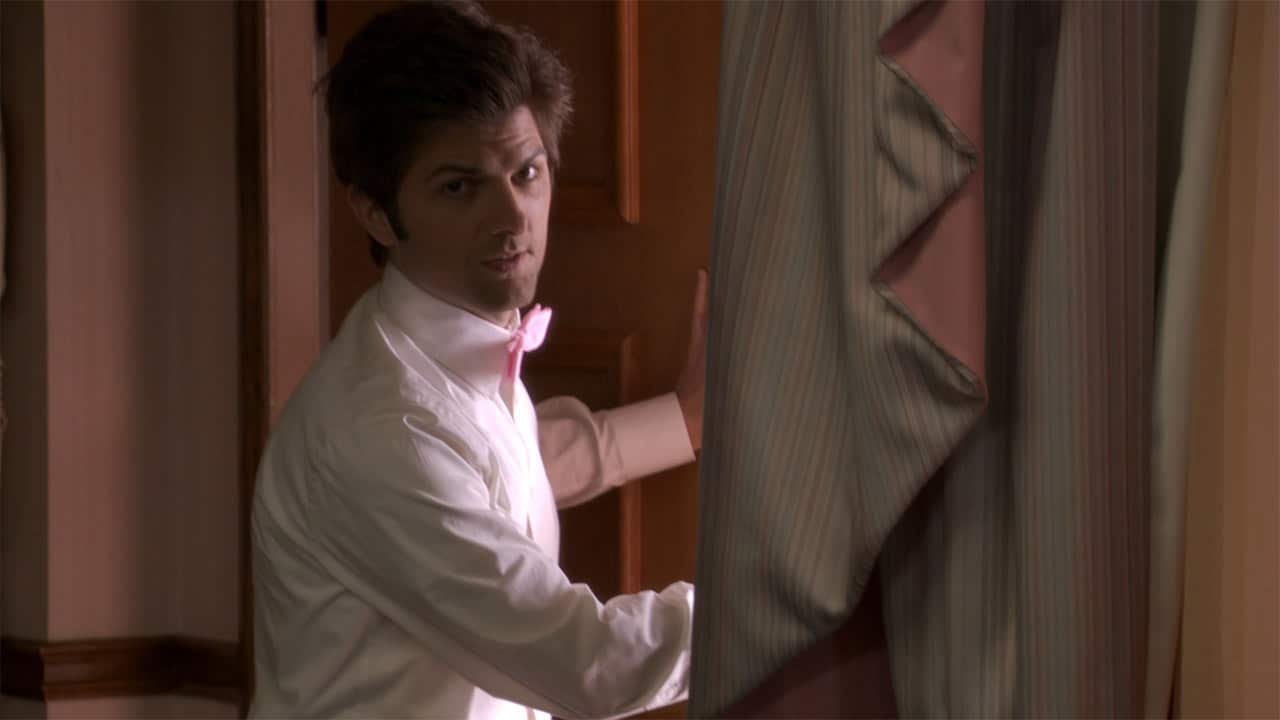 Adam Scott as Henry Pollard in 'Party Down'.
