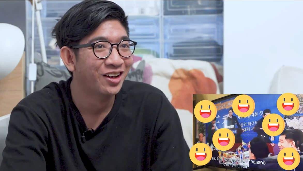 A man speaking on camera