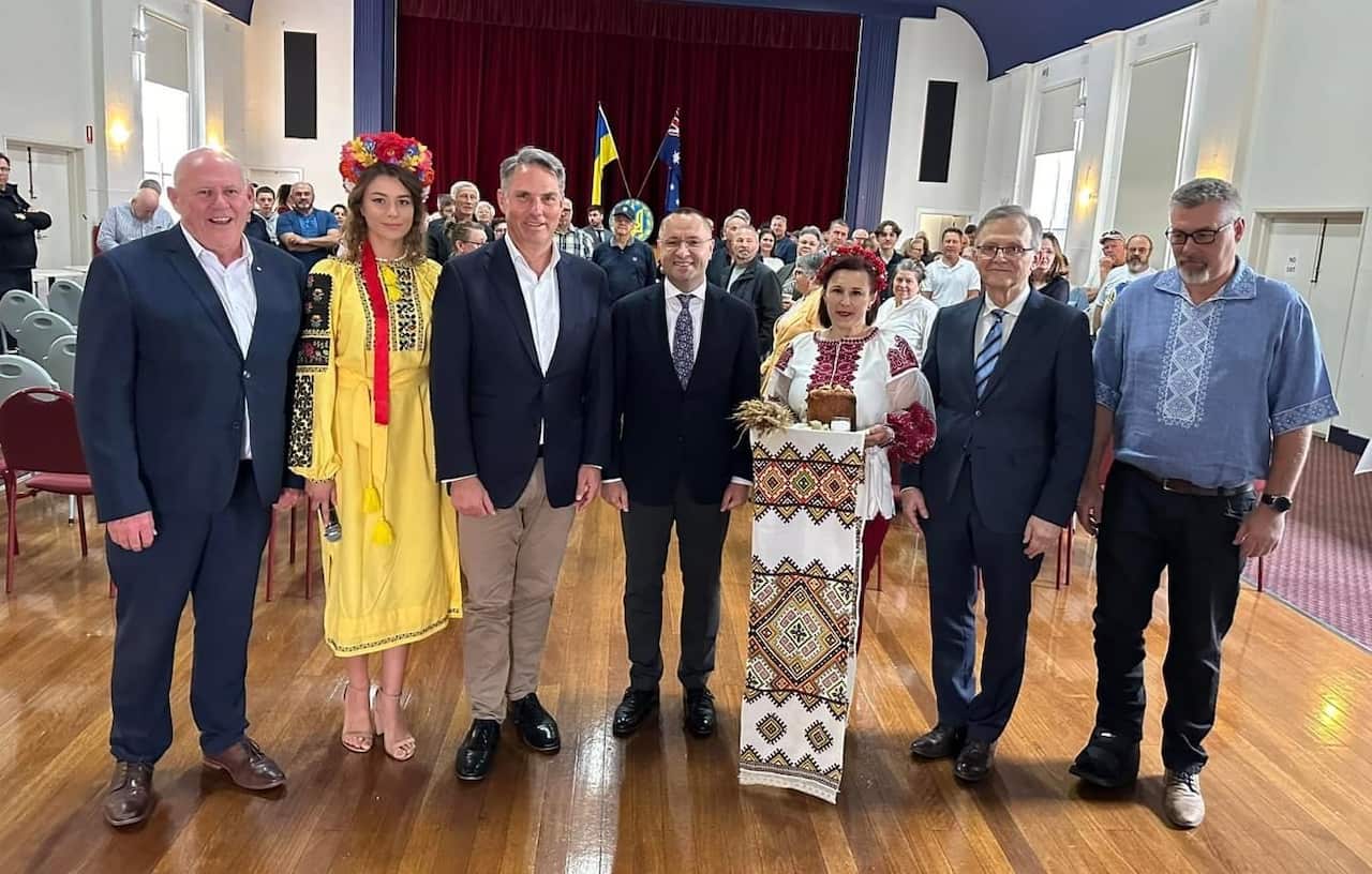 Victoria, Geelong. Ukrainian community meeting with Deputy Prime Minister and Minister for Defence The Hon Richard Marles MP and the Ukrainian Ambassador, His Excellency Vasyl Myroshnychenko..jpg