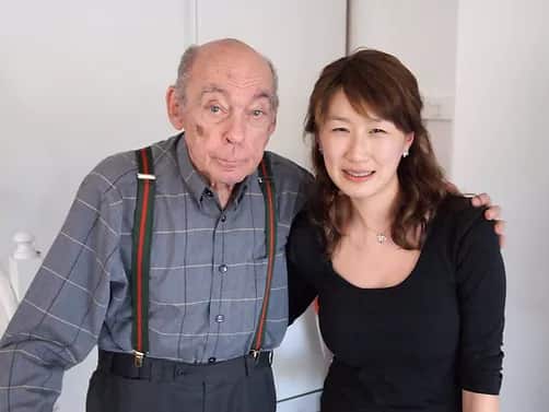 With Mr Starker, Bloomington, Indiana (Oct 2010)