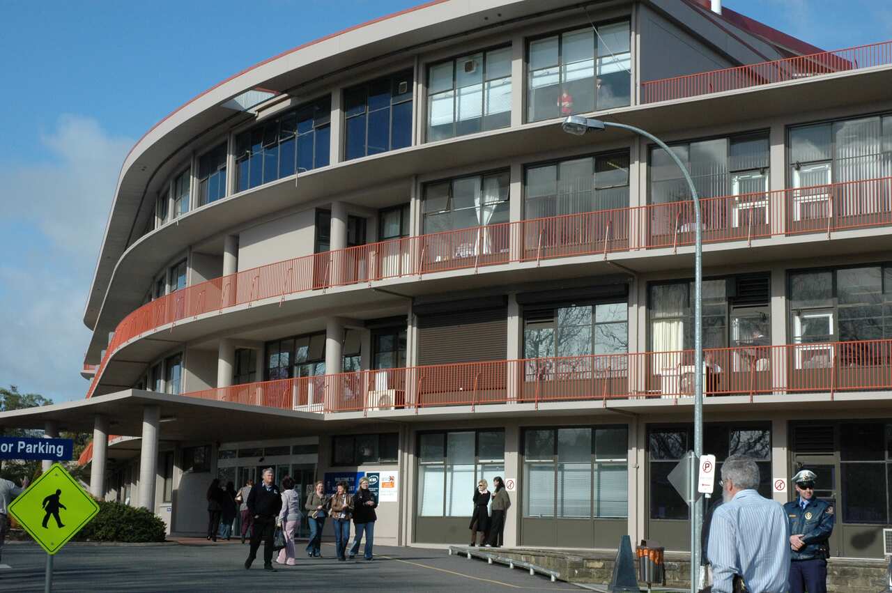 An external view of a hospital