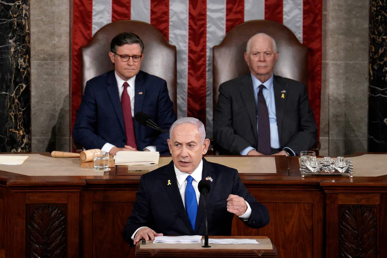 Benjamin Netanyahu on Captiol Hill - Washington