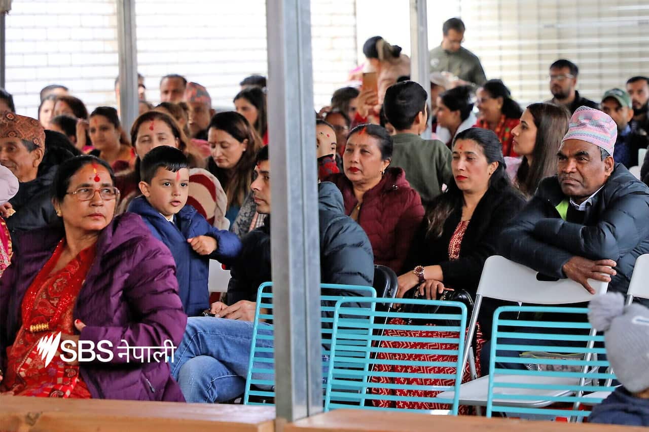 Audience at the formal Dashain program at ANMC.