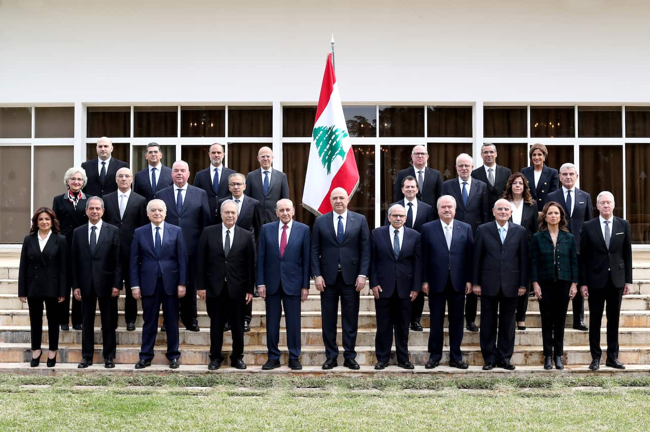 Lebanese President Joseph Aoun presides over first meeting of new Lebanese cabinet
