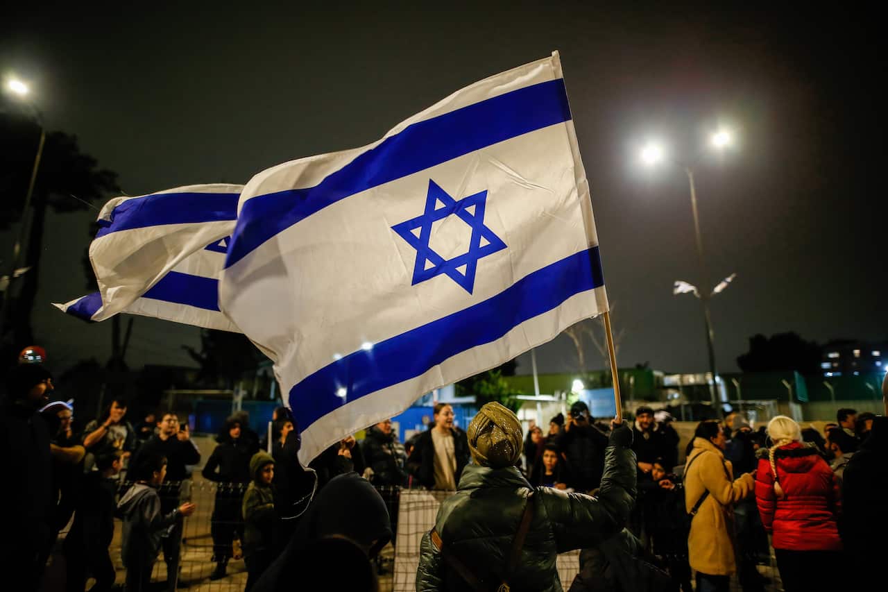 Protestors In Jerusalem Rally Outside UNRWA Offices - 05 Feb 2024