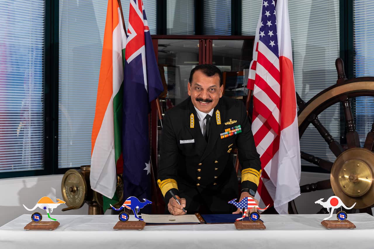 Malabar official photo/gift exchange and Bi-Lateral Signing