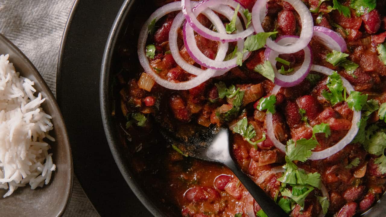Kidney bean curry (rajma masala)