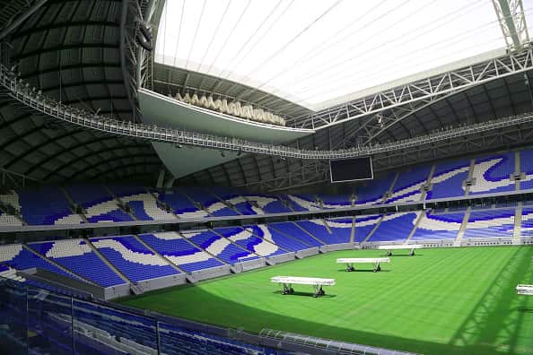 Inside view of a football stadium