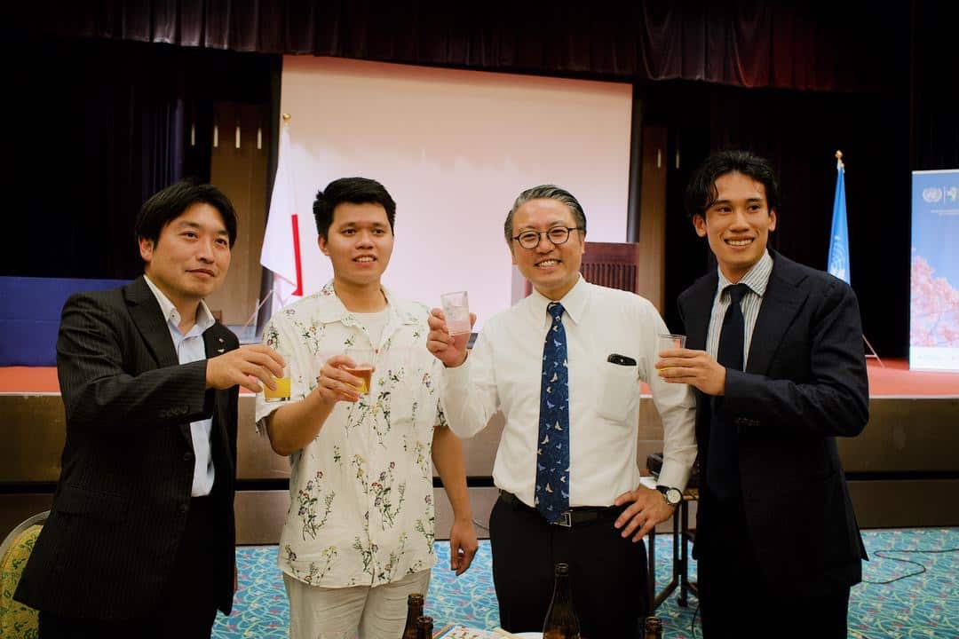 Simon Liu attend the Youth Leader Conference on Nuclear Disarmament
