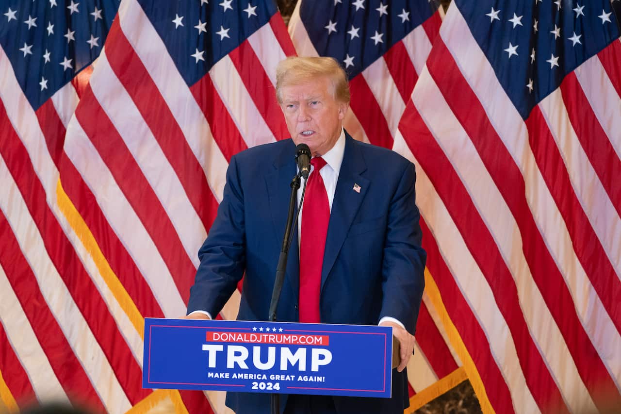 NY: Donald Trump Speaks at Trump Tower, New York
