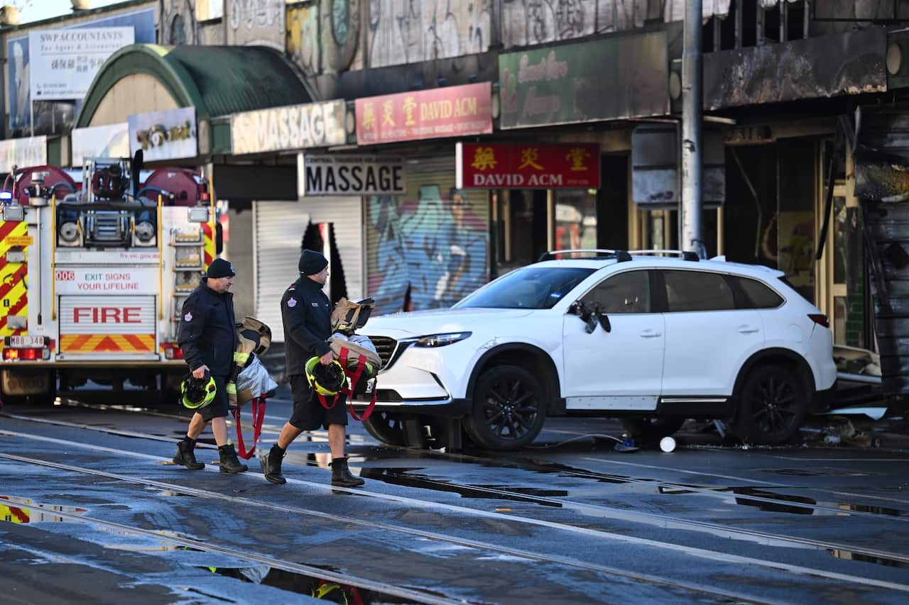 TOBACCO SHOP FIRE MELBOURNE