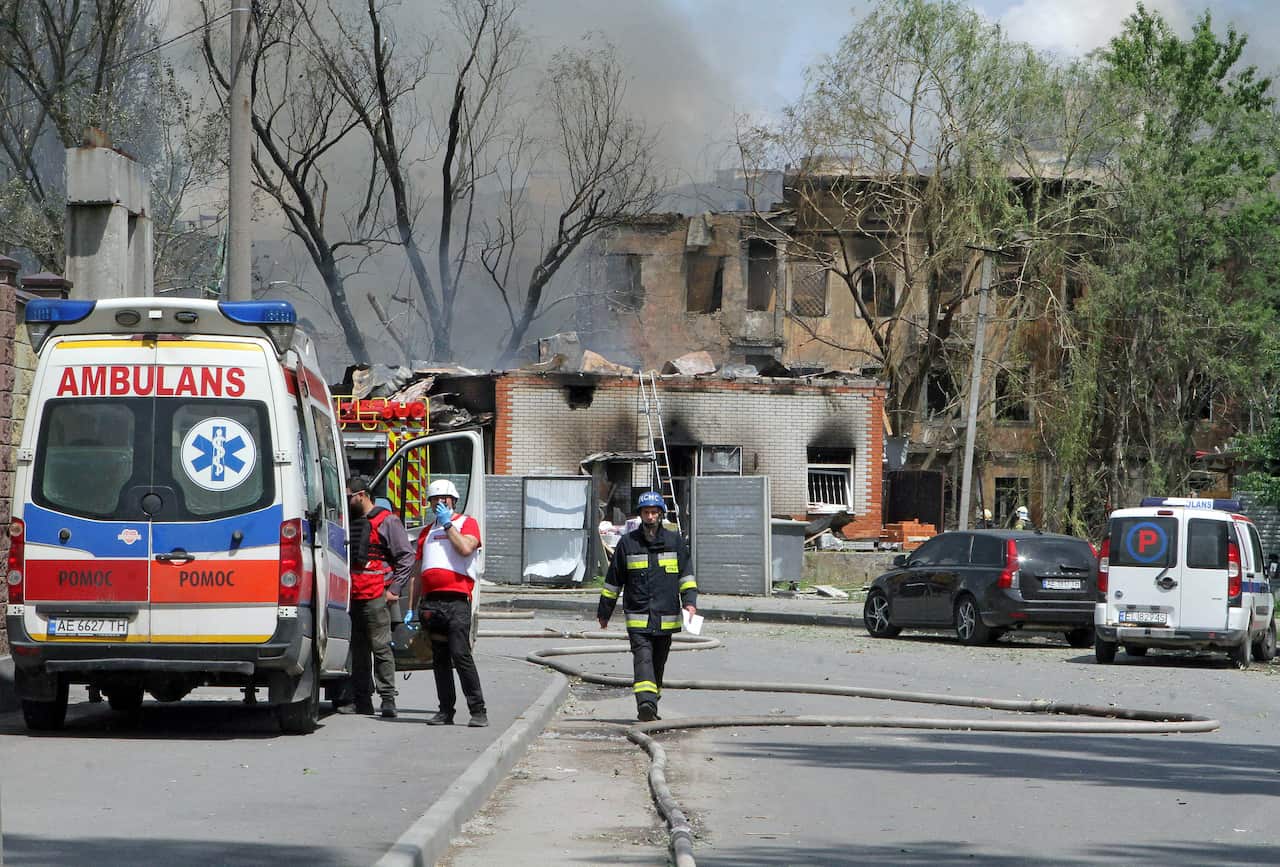 Russian Missile Strike On Dnipro