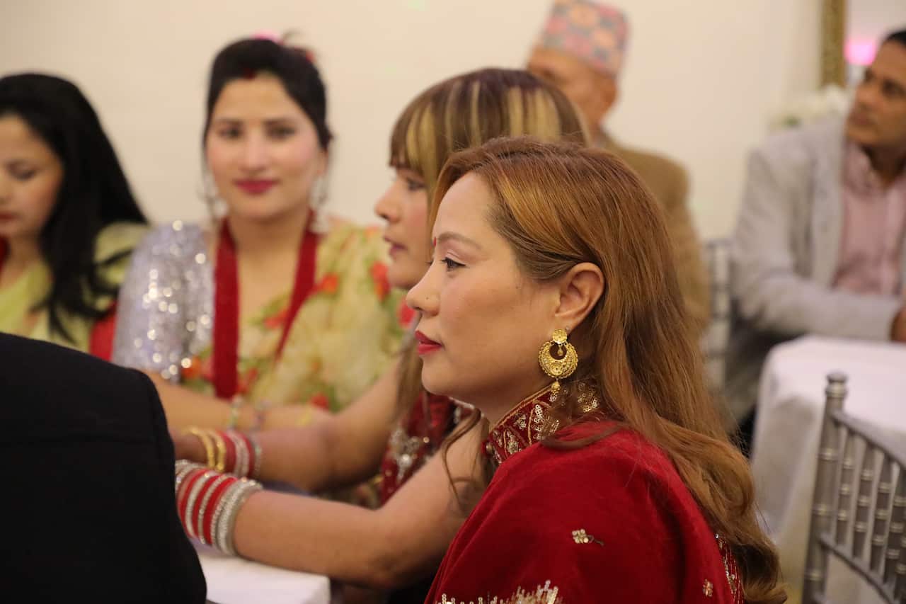 Attendees at the Teej event in Sydney.