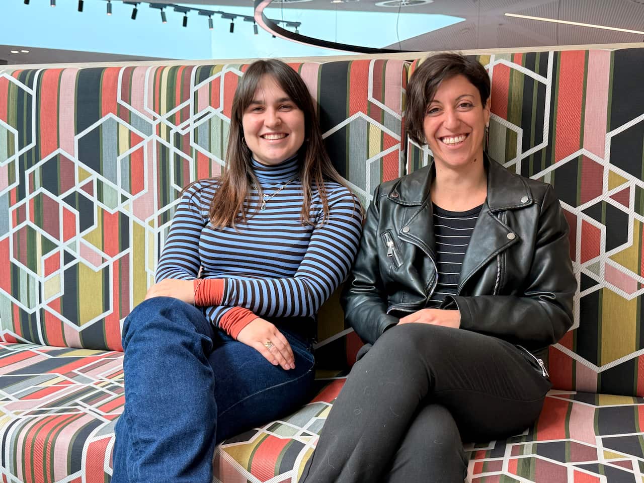 La studente di phd Grazia Enerina Pisano e la dott. Anna Sergi.