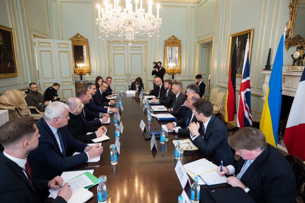 On April 23, representatives of Ukraine, the United Kingdom, Germany and France met in London to discuss steps toward a just and lasting peace in Ukraine.jpg