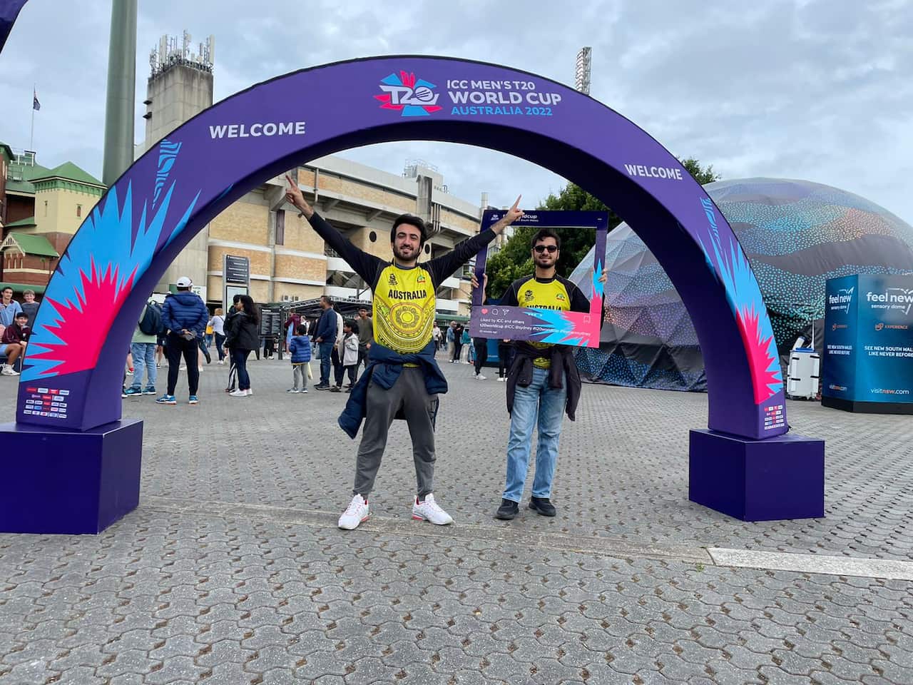 Ali is visiting from Pakistan to watch T20 Worldcup with his Melbourne friend Asif.