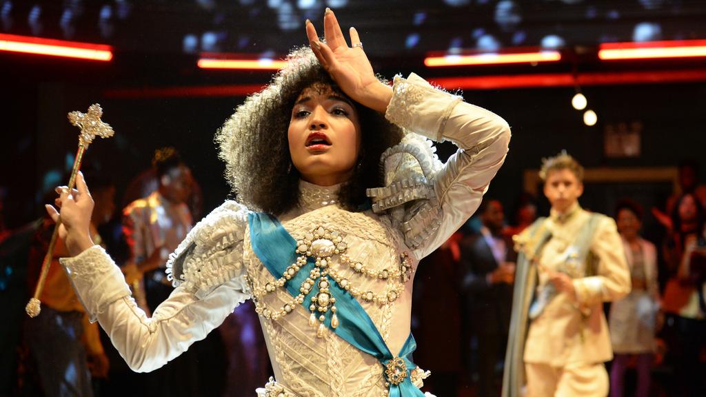 Indya Moore as Angel Evangelista in Pose season 1.