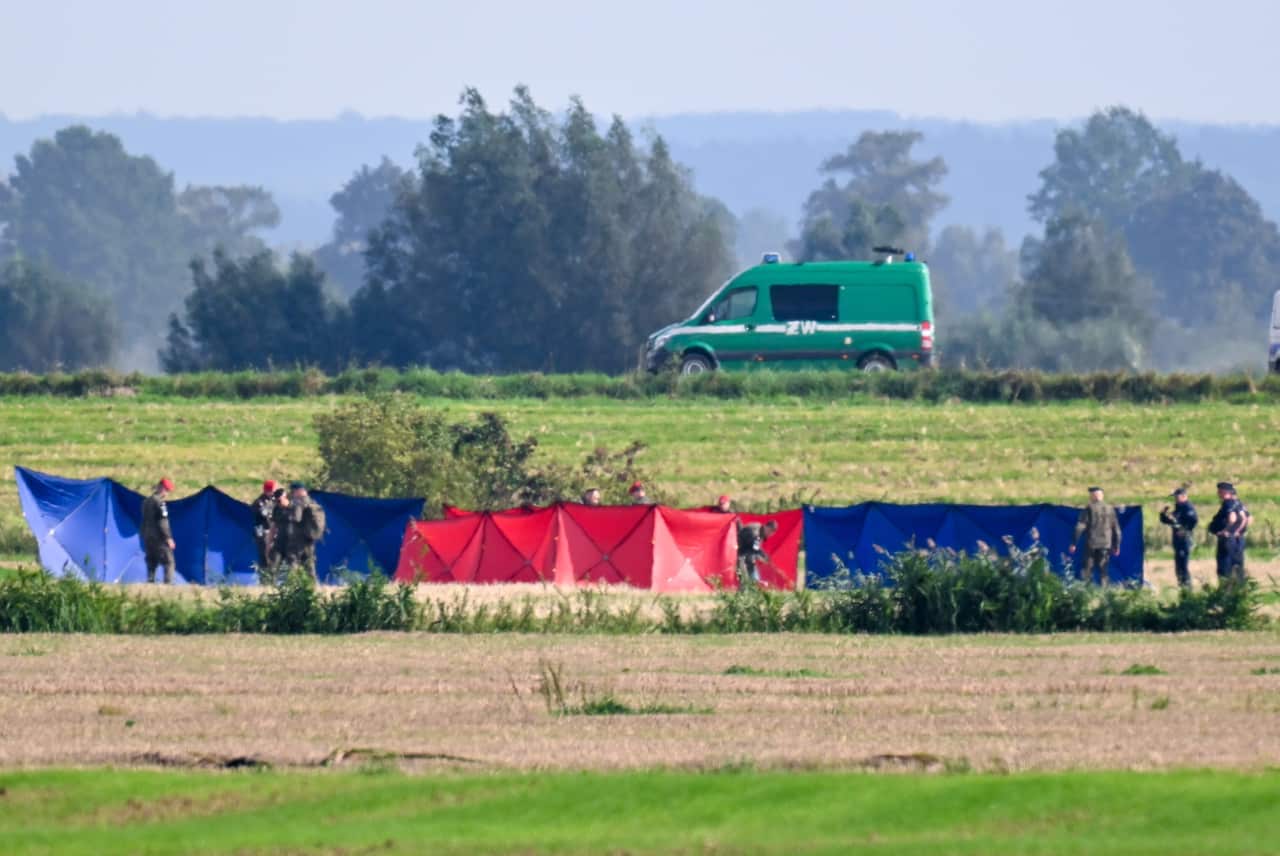 Poland's military and emergency services inspect sites after Russian airspace violation