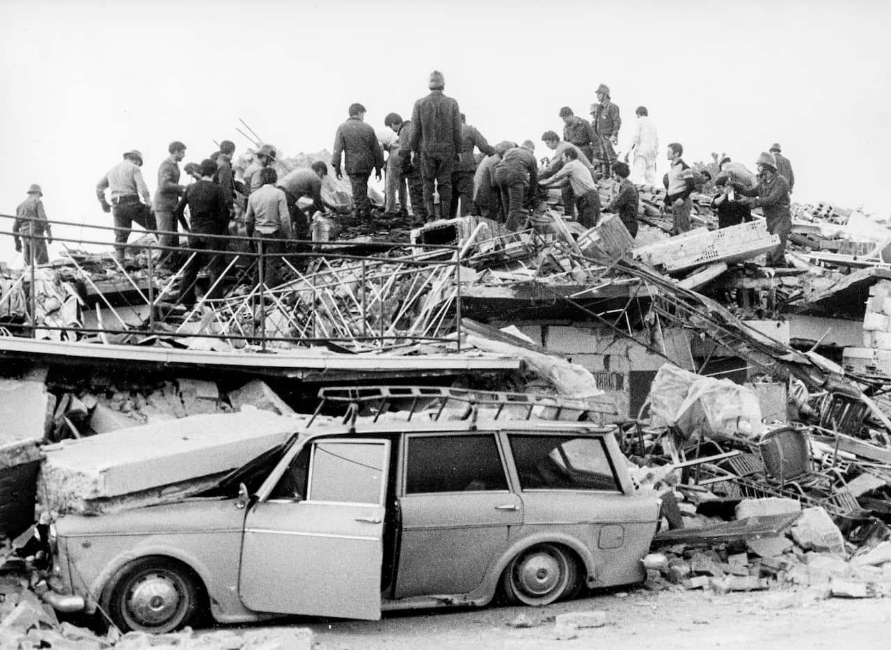 Earthquake. majano. friuli. 1976