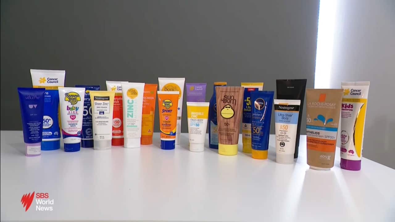 Journalist reports on Australian sunscreens being tested for their sun protection.