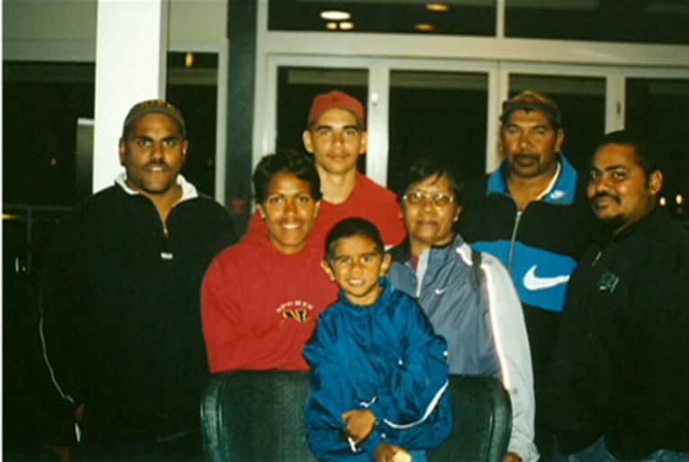 Cathy Freeman with members of her family