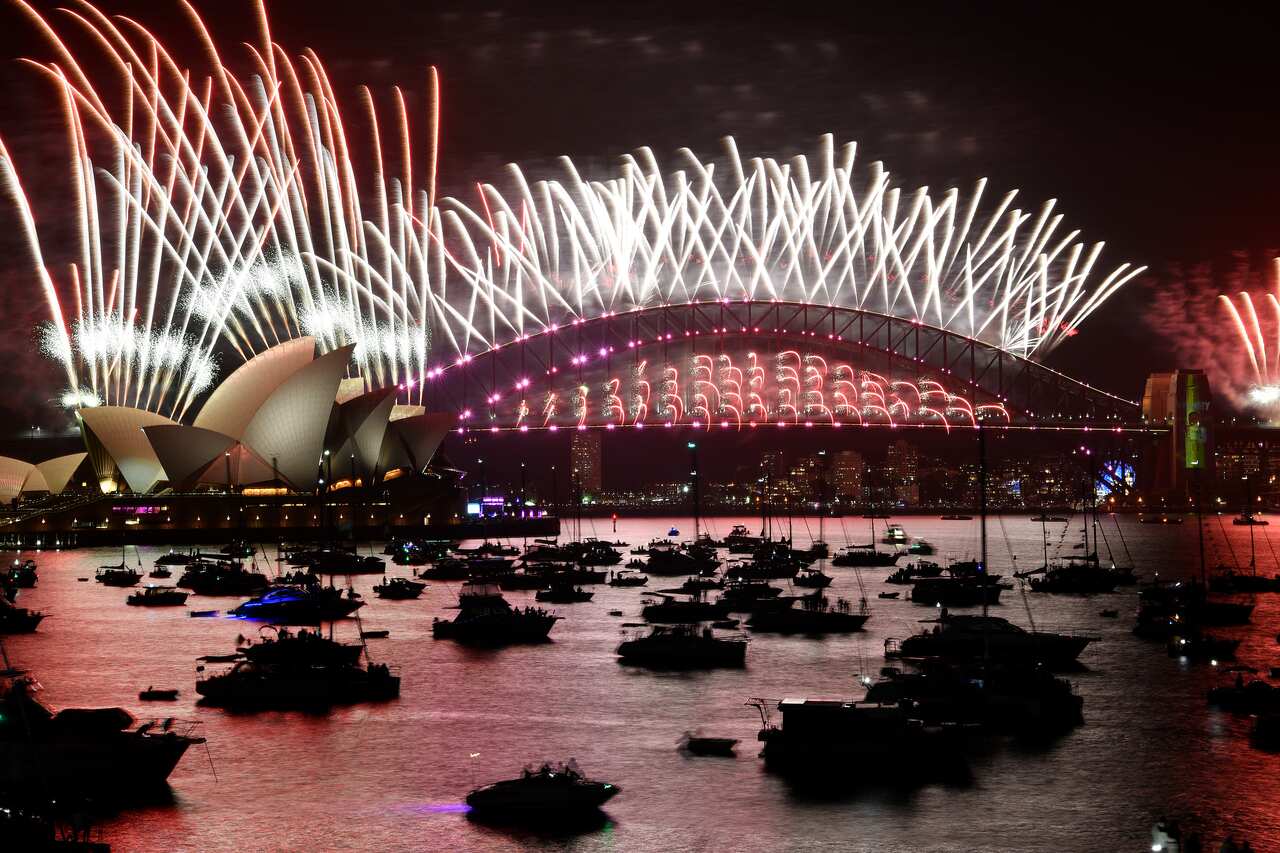 New Year's Eve fireworks over Sydney Harbour