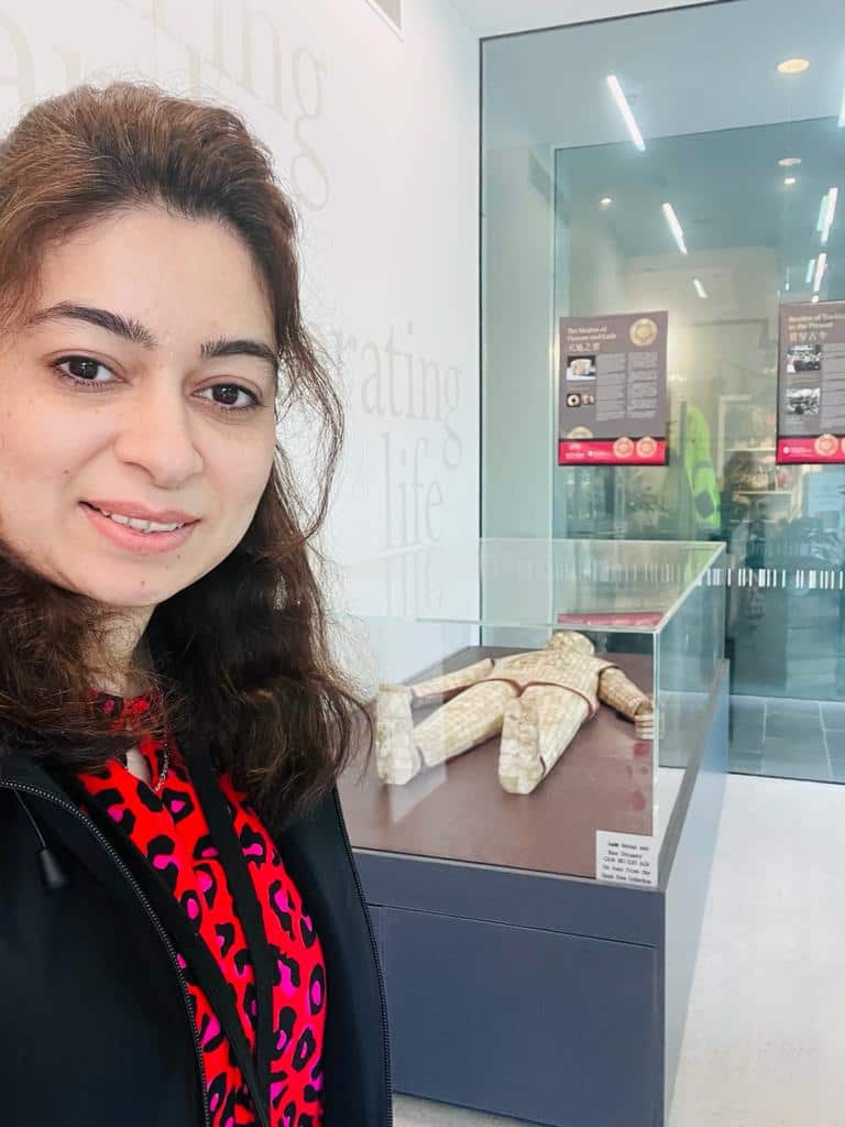 faiza at her work place