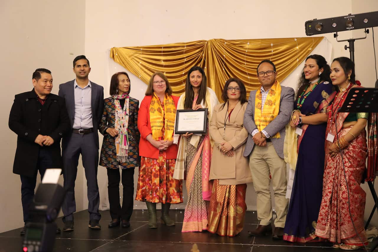 Archana Koirala was honored for her contributions to science and technology at the Teej celebration in Sydney.