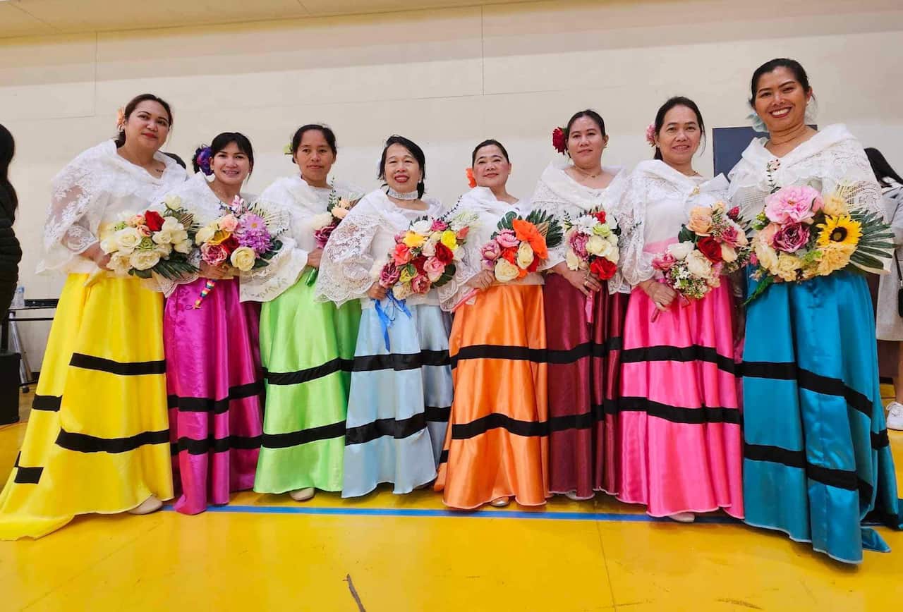 Agnes Cabe with Filipino folk dancers 2.jpg