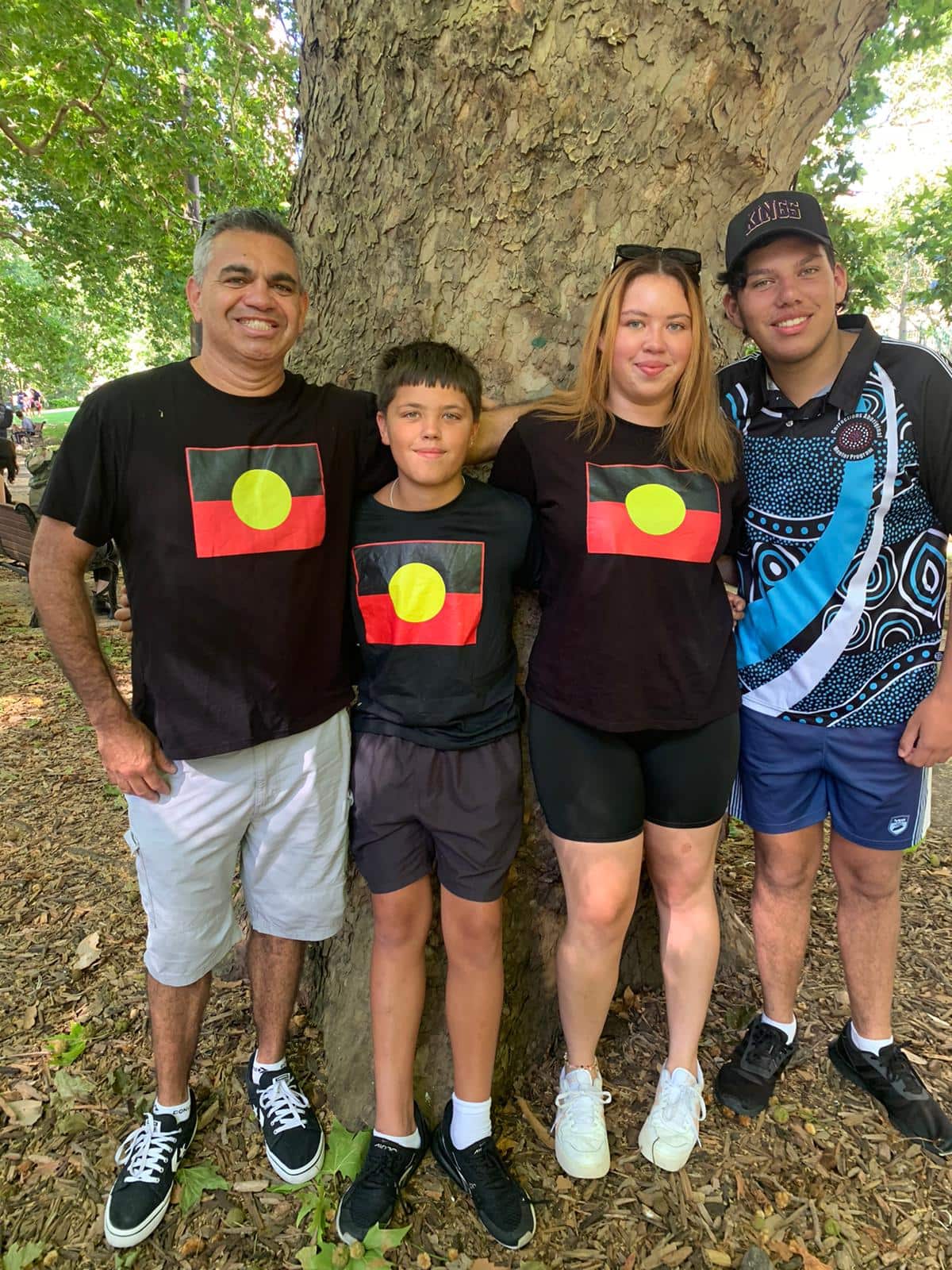 Craig Madden and family at Belmore Park