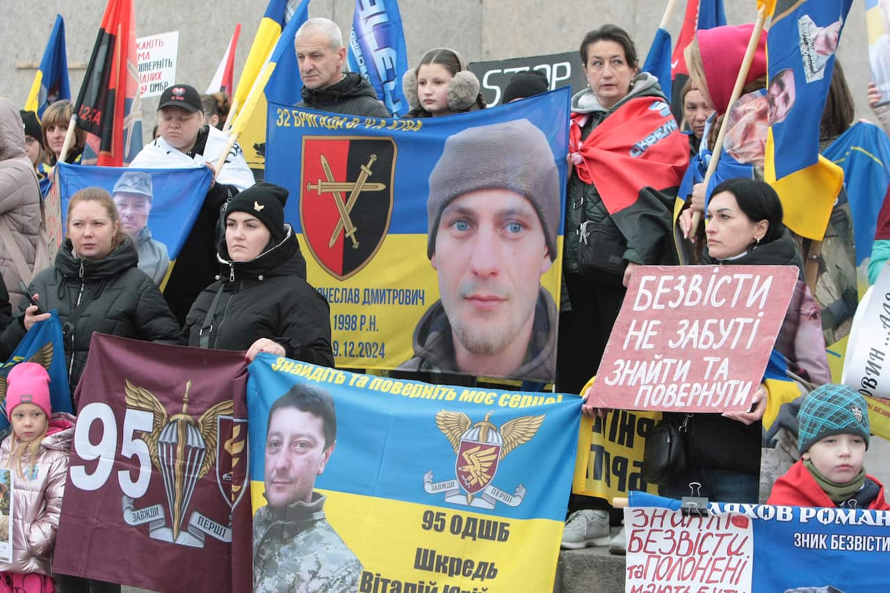 Peace march held in Kyiv in support of captured defenders