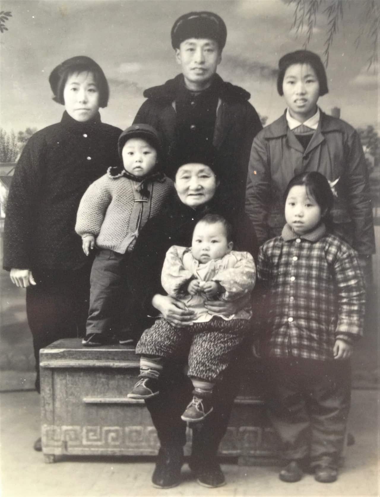 A family group in China in the 1960's.
