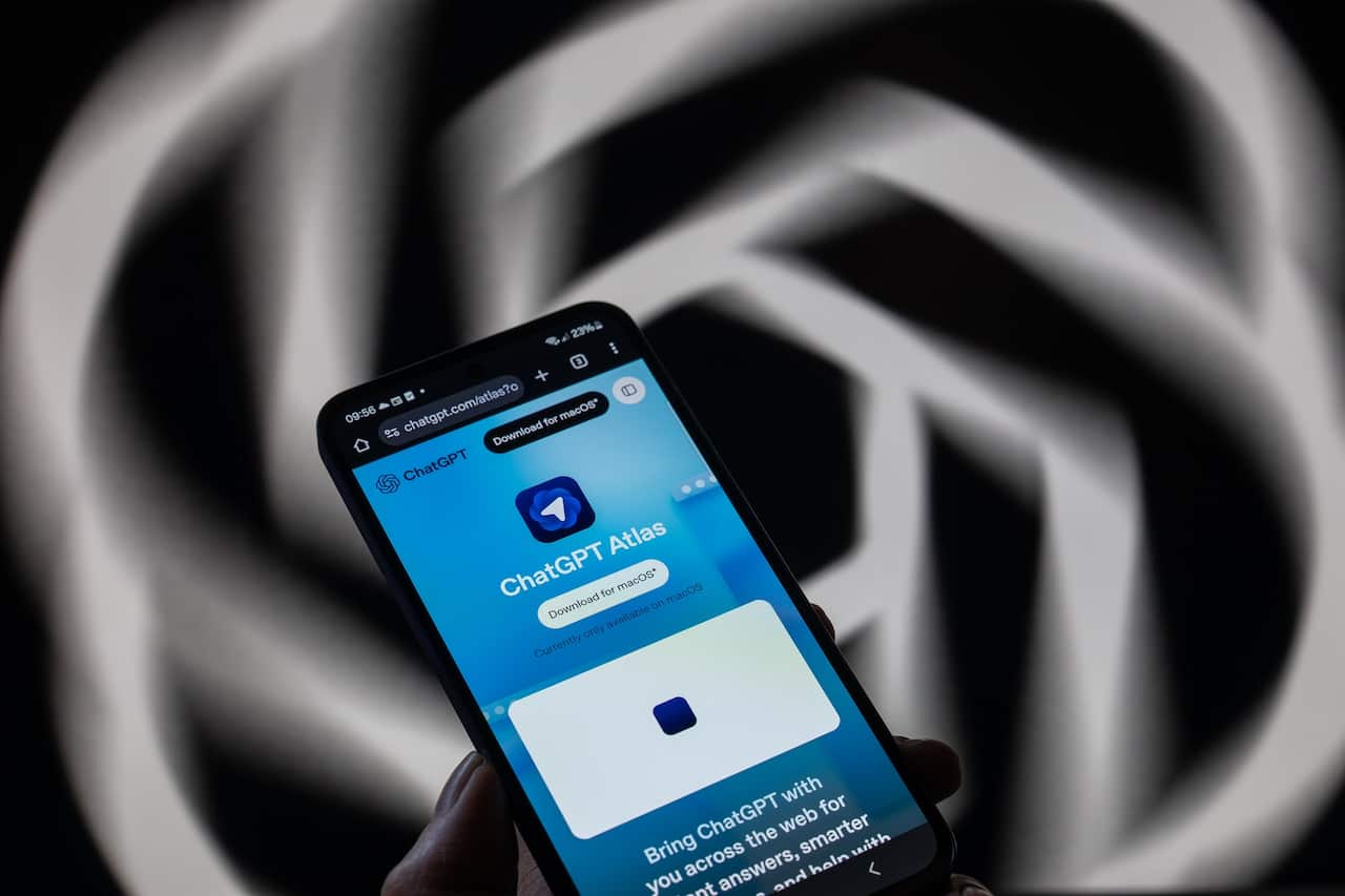A ChatGPT app open on a phone.