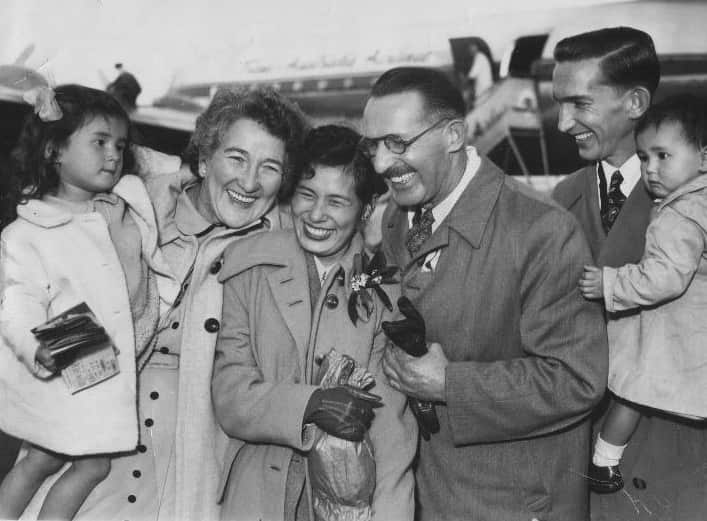 The reunited Parker Family