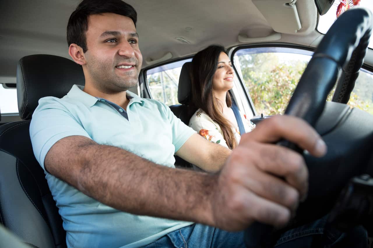 Enjoying travel. - Stock image