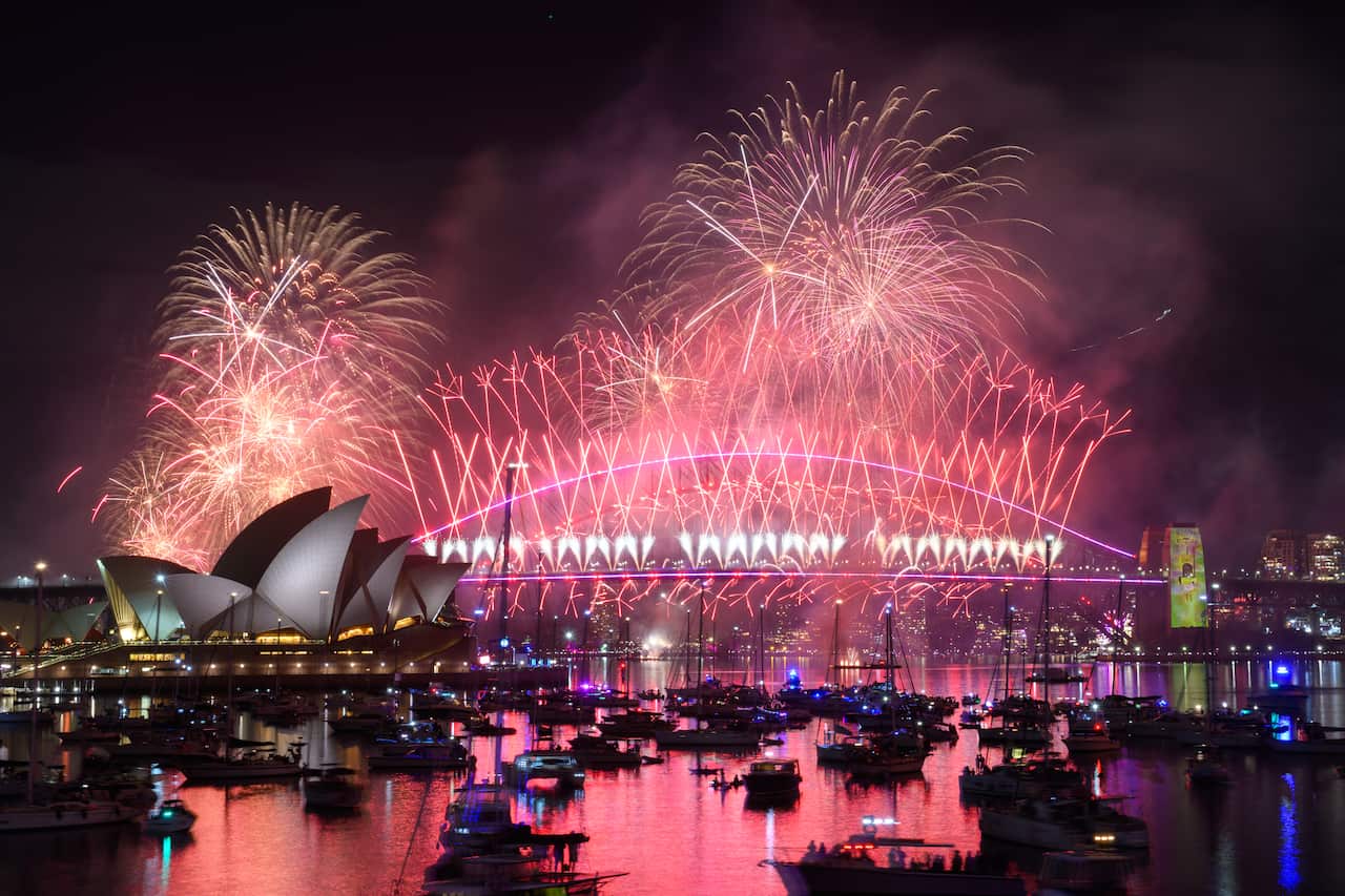 Fireworks over Sydney Harbour