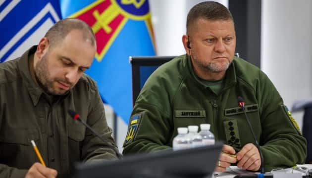 For the first time, Commander-in-Chief of the Armed Forces of Ukraine (AFU) Valerii Zaluzhnyi participated in a meeting of the Ukraine Defense Contact Group in the Ramstein format..jpg